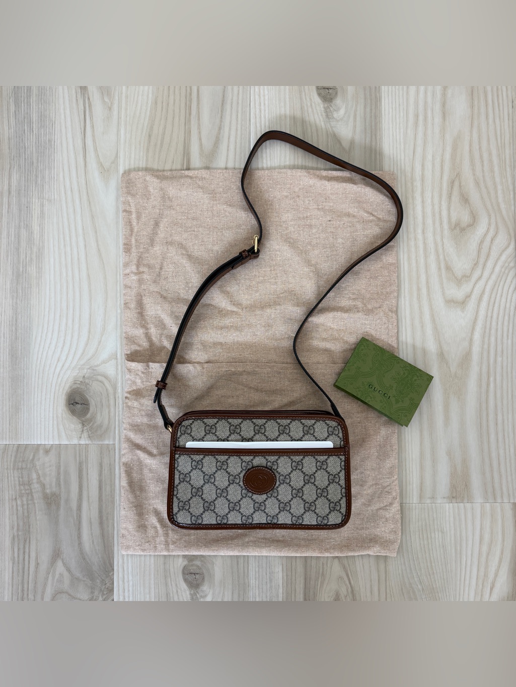 Gucci Interlocking G Patch Camera Bag